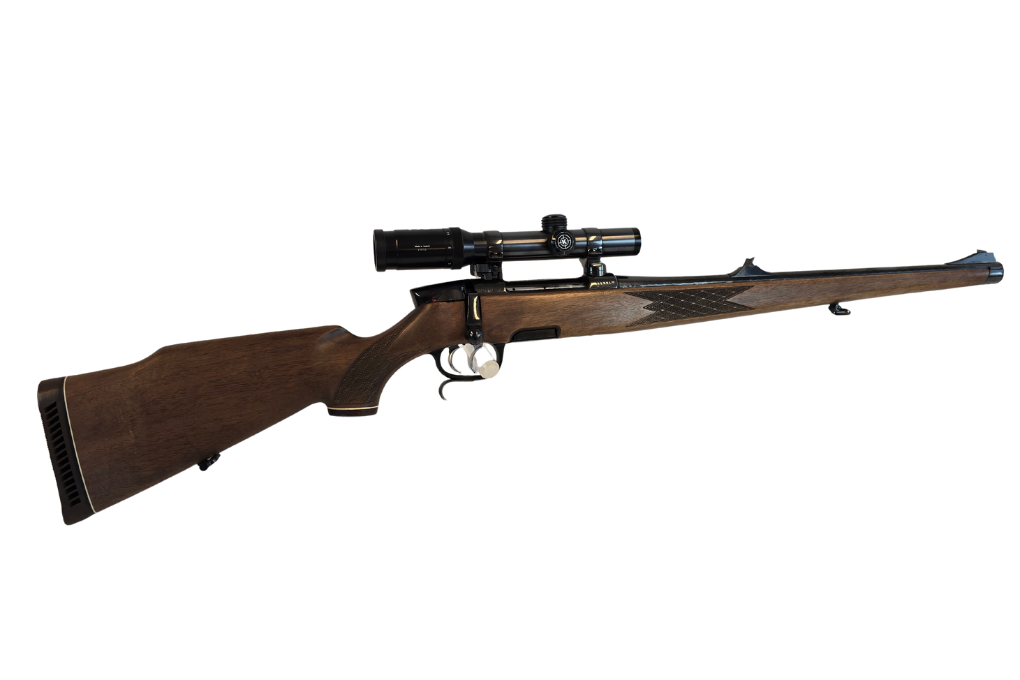 gebr. STEYR Mannlicher Mod. M mit Fingerhaken, mit orig. Steyr SM montiertes KAHLES Helia 1,1-4x20L Abs. 4A, Zustand: Sehr gut