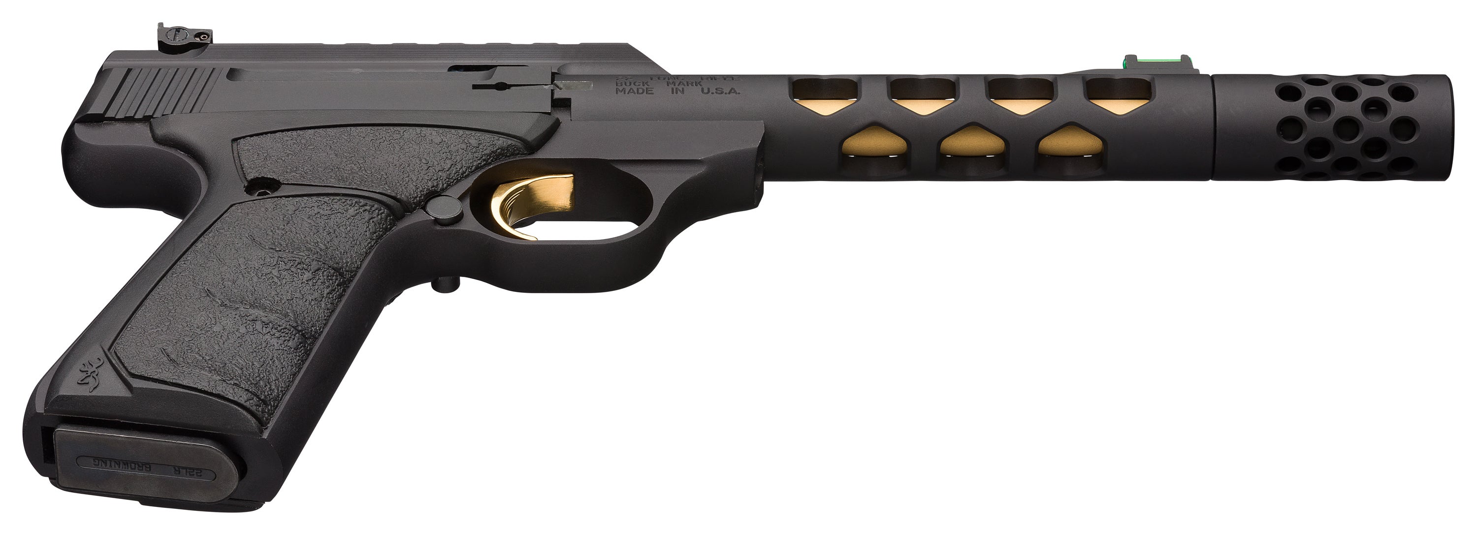BROWNING Buck Mark Vision Black Gold UFX LL15cm .22lr. BROWNING Buck Mark Vision Black Gold UFX LL15cm .22lr.