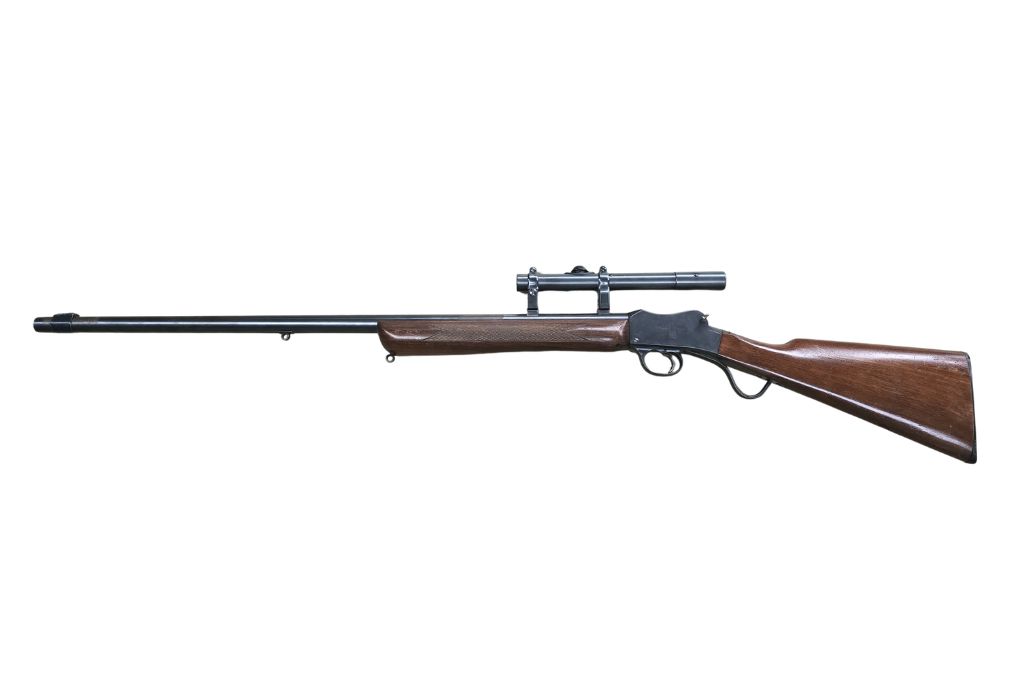 gebr. BSA Unterhebel-Einzellader mit montiertem ZEISS Zielklein, Abs. 7A, Rarität - Zustand: Gut