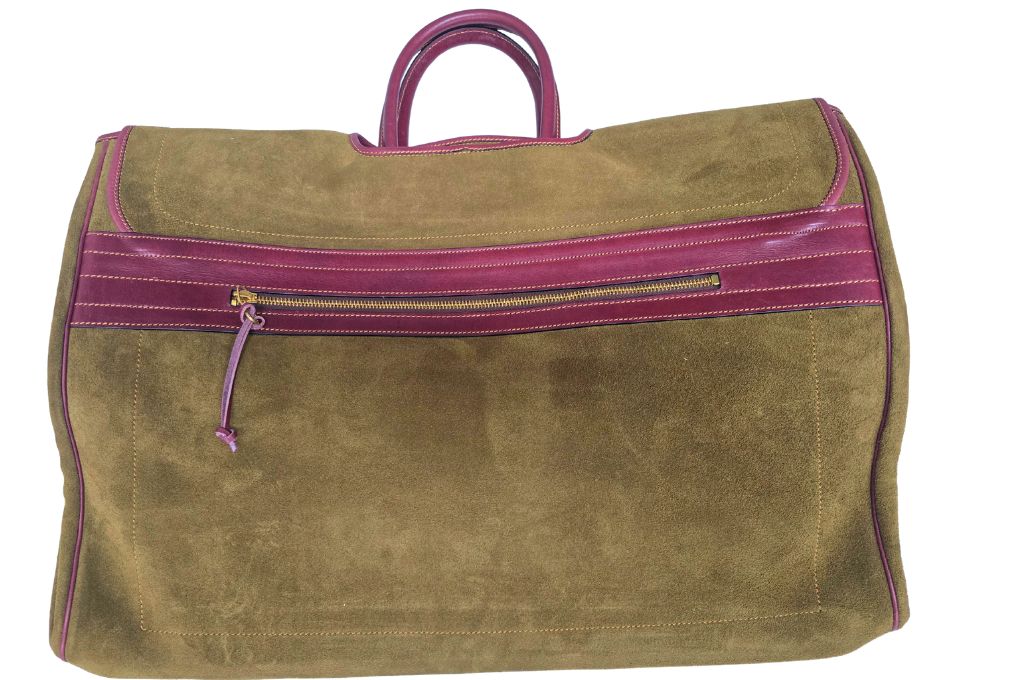 CORZO Wildleder Reisetasche Grün