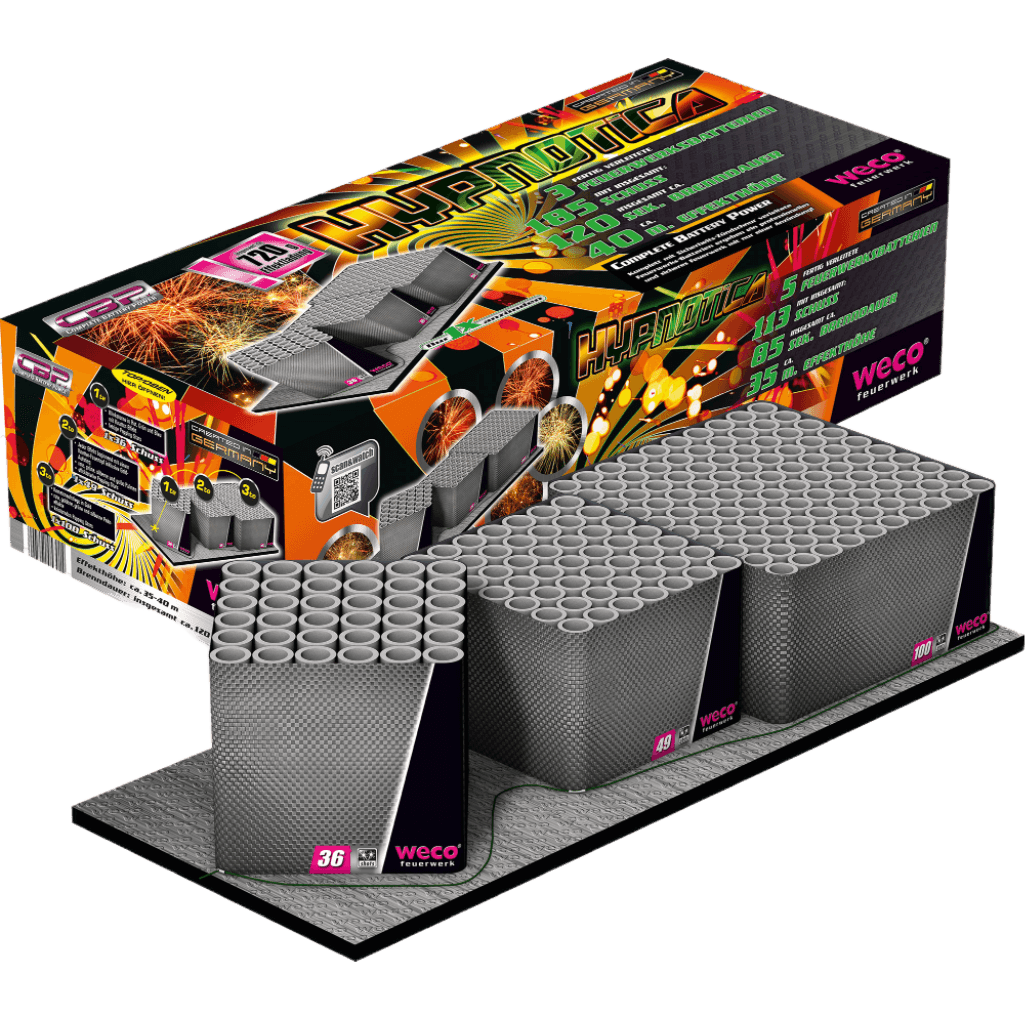 WECO Hypnotica 185 Schuss Batteriefeuerwerk