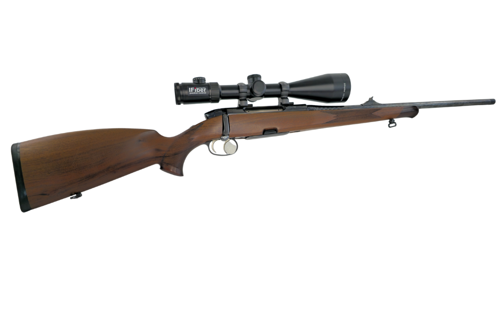 gebr. STEYR Mannlicher SBS Classic American mit deutschen Stecher mit Fixmontage montiertem DD-Optics N-FX 2,5-10x56L Abs. 4LP mit Parallaxausgleich, Zustand: Sehr gut