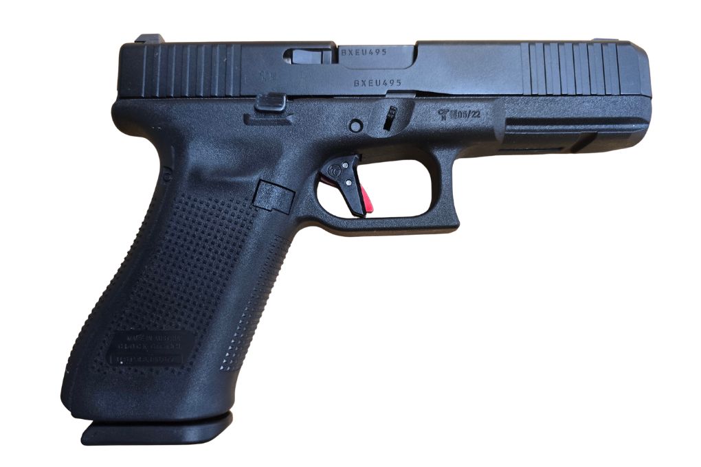 gebr. GLOCK Mod. 17 Gen. 5 mit Timney-Trigger mit Reservemagazinen in Originalbox, Zustand: Neuwertig - NPR: € 1.074,00