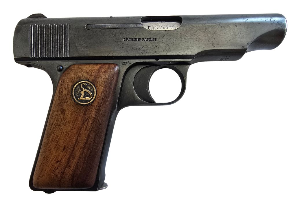 gebr. DEUTSCHE WERKE Pistole Mod. Ortgies mit Lederholster und Reservemagazin, Zustand: Gebraucht