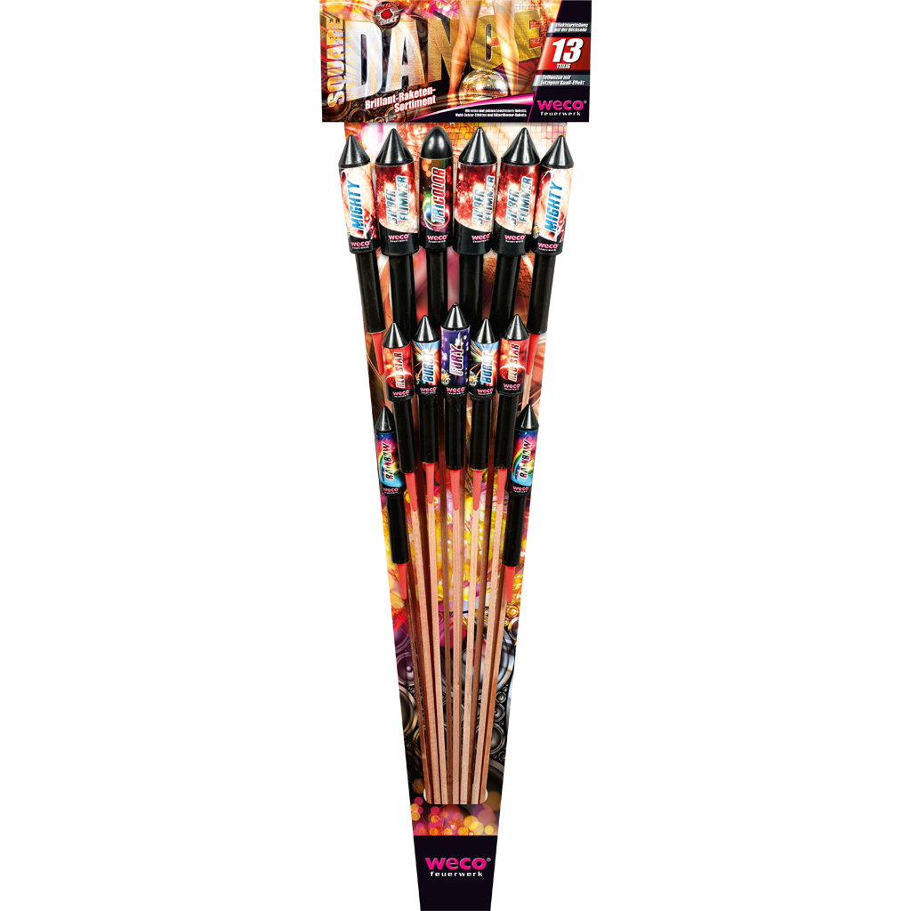 WECO Square Dance 13er-Btl. Raketensortiment