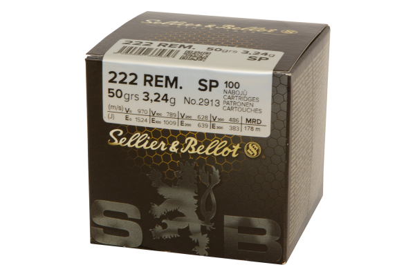 S&B  .222 Rem. SP 3,24g/50gr