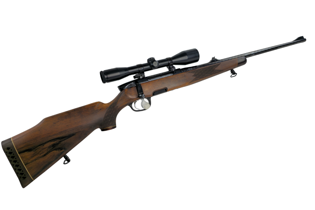 gebr. STEYR Mannlicher Mod. S mit orig. SM montiertem SCHMIDT&BENDER 6x42S Abs. 4, Zustand: Gut