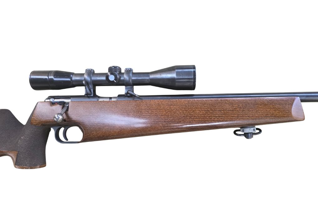 gebr. ANSCHÜTZ KK-Match mit Fixmontage montiertes KAHLES Helia 6x42S2 Abs. 6, Zustand: Gut