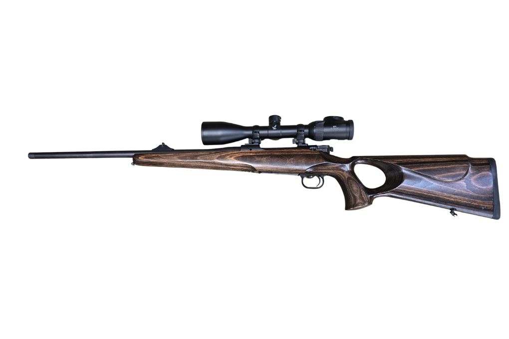 gebr. MAUSER M12 Lochschaft mit STALON Schalldämpfer mit orig. SM montiertes SWAROVSKI Z6i 2-12x50L mit Ballistikturm, Abs. 4A-I, Zustand: Neuwertig - NPR: € 6.378,00