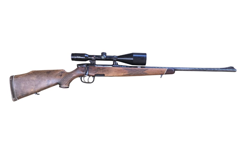 gebr. STEYR Mannlicher Mod. M, mit orig. Steyr SM montiertem KAHLES Helia L 7x56 Abs. 4A, Zustand: Gut