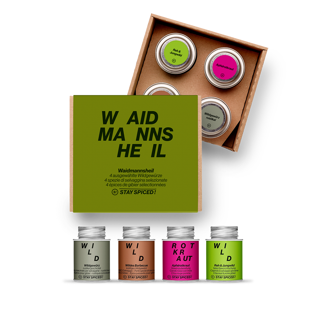 STAY SPICED! Waidmannsheil Gewürze Set 4er Geschenkbox 