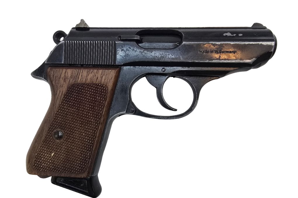 gebr. ERMA Pistole Mod. EP752 mit Holzgriff, ideale Abfangwaffe, Zustand: Gebraucht