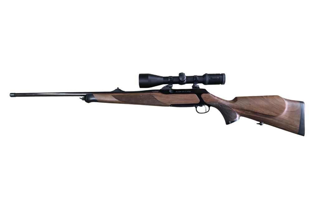gebr. SAUER 202 Stahl mit orig. SM montiertem KAHLES Helia CBX 2,5-10x50L Abs. 4LP, Zustand: Sehr gut