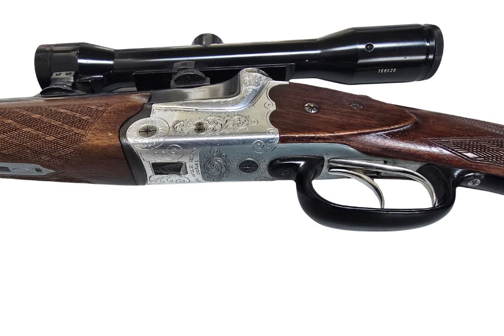 gebr. HEYM Bockbüchsflinte mit SEM montiertem Hensoldt 4x32, Zustand: Gut, Kaliber: 16/70