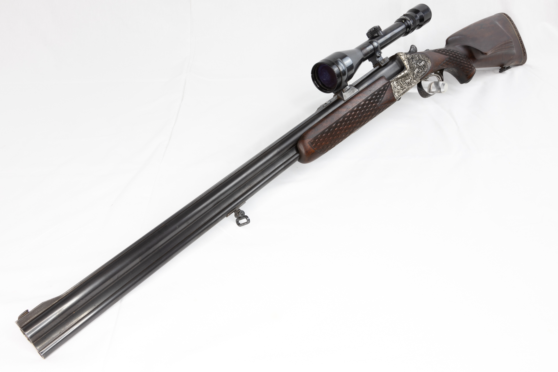gebr. Ferlacher Bockbüchsflinte Kal. 16/70 6,5x57R m. lg. SP und mont. Kahles Helia 39 