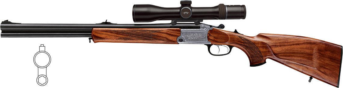 BLASER BBF95 Prestige, HK03, LL60cm, .222. Rem./Schrotkaliber 20/76 mit mündungsbündigen Variochoke