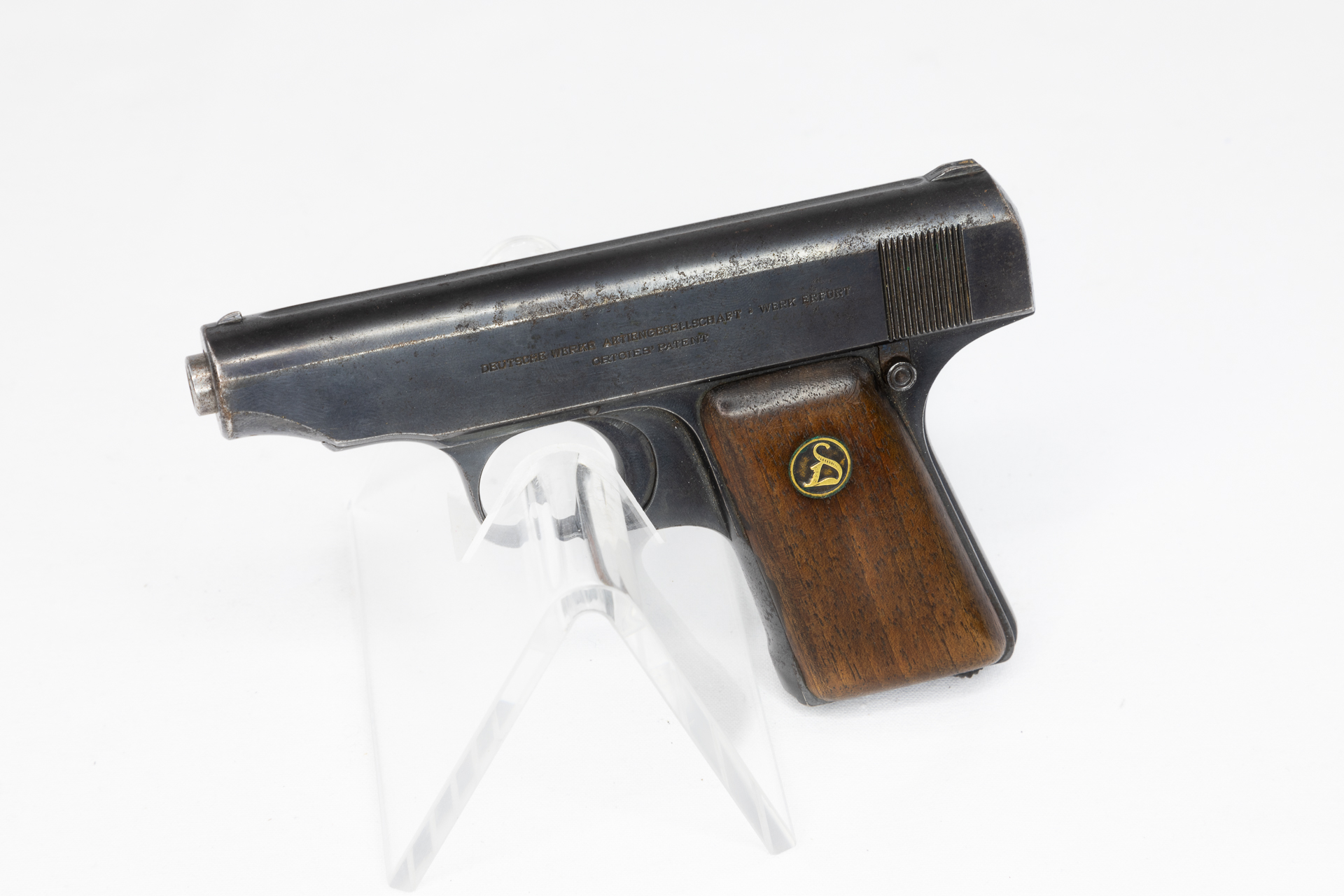 gebr. DEUTSCHE WERKE Pistole Mod. Ortgies