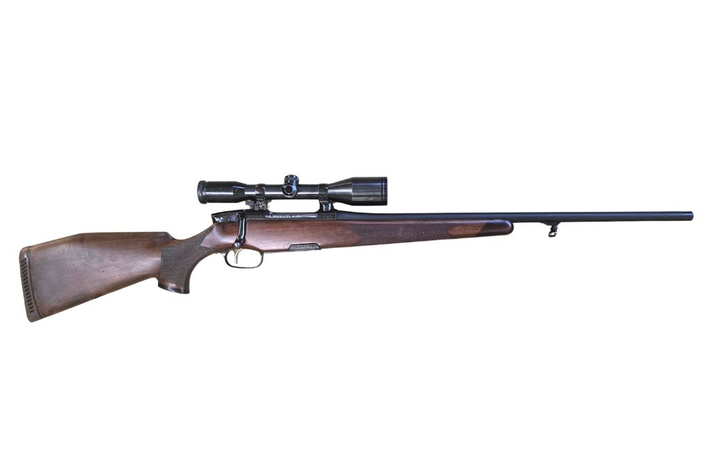 gebr. STEYR Mannlicher Luxus Mod. M, Lauf ist Ceracote beschichtet, mit orig. SM montiertem SWAROVSKI Habicht 6x42S Abs. 4A, Zustand: Sehr gut - Gut