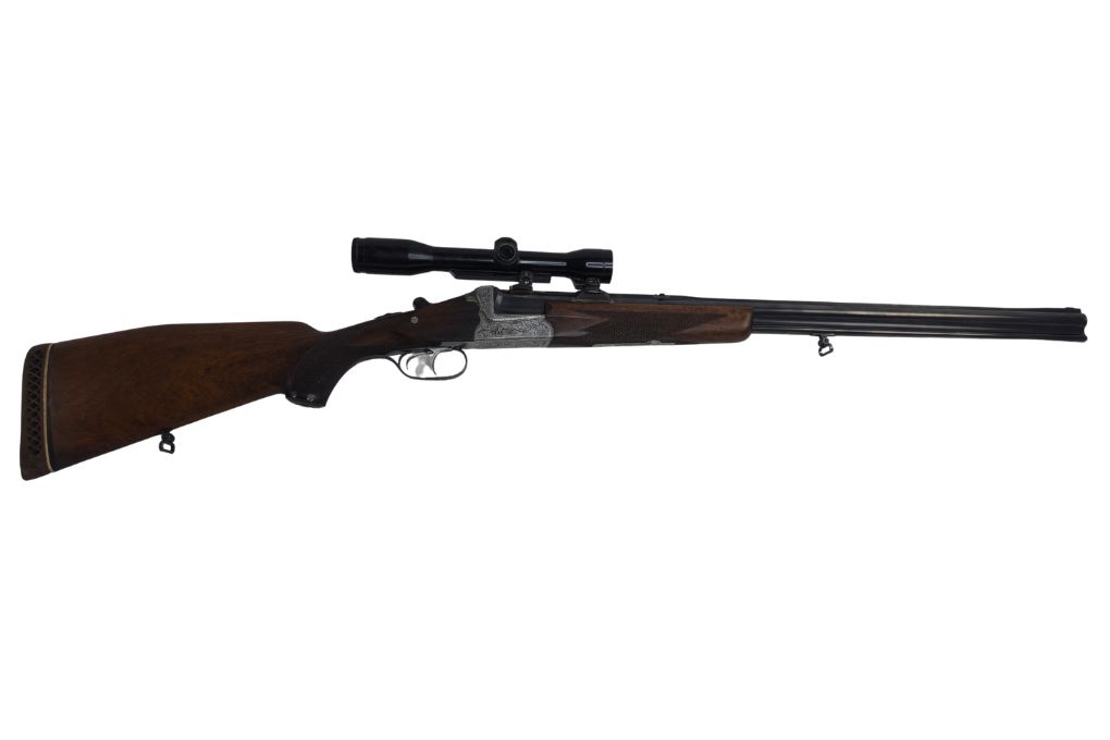 gebr. J.P. Sauer & Sohn mit SEM montiertem ZEISS Diatal-Z 4x32S Abs. 1, Kal. 16/70 - Zustand: Gut