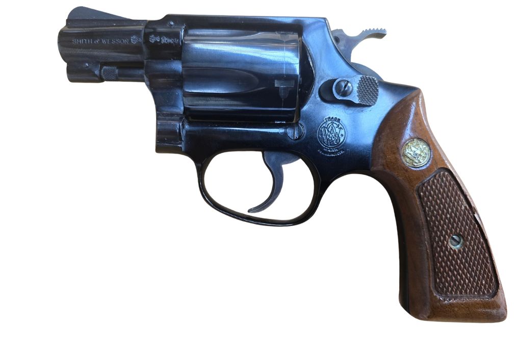gebr. SMITH & WESSON Mod. 37 2"-Lauf mit Holzgriff, Zustand: Sehr gut