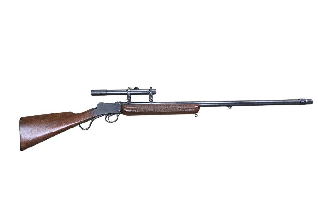 gebr. BSA Unterhebel-Einzellader mit montiertem ZEISS Zielklein, Abs. 7A, Rarität - Zustand: Gut