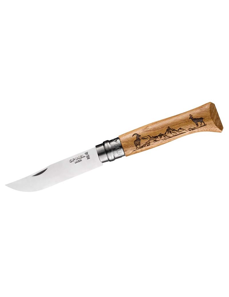OPINEL Nr.8 Eiche Motiv Gams