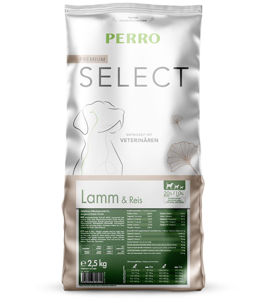 PERRO Select Lamm und Reis 10 kg