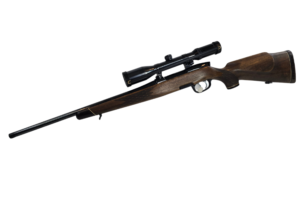 gebr. STEYR Mannlicher Mod. M, mit orig. SM montiertem SWAROVSKI Habicht 2,2-9x42S Abs. 4A, Zustand Gut