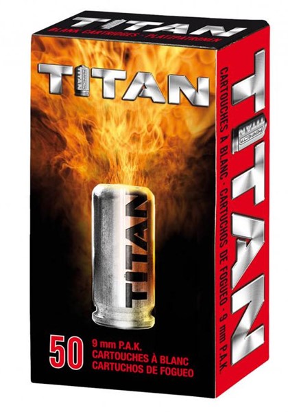 PERFECTA Titan Platzpatronen  9mm P.A.K. 50 Stk.
