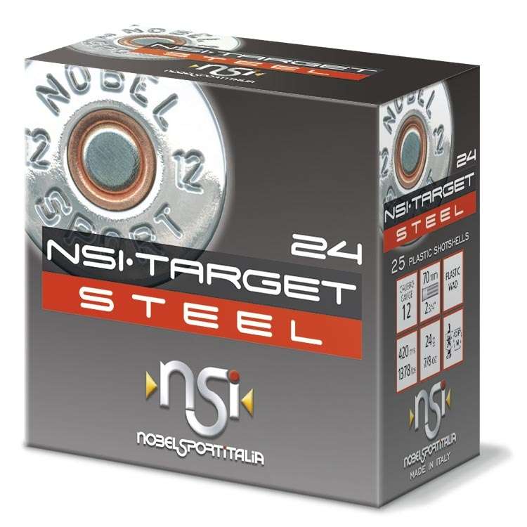 NSI 12/70 Target Steel 2,5mm 24g NSI 12/70 Target Steel 2,5mm 24g