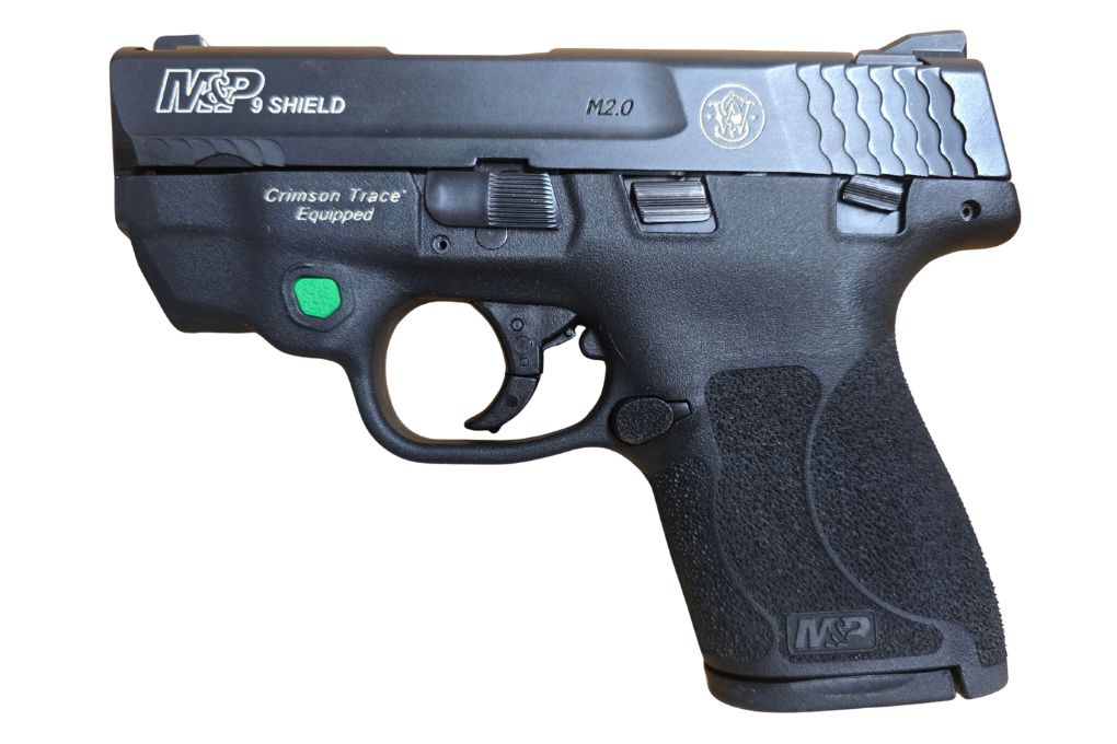 gebr. SMITH & WESSON Mod. M&P 9 Shield mit integrierten Laser in der Originalbox, Zustand: Neuwertig
