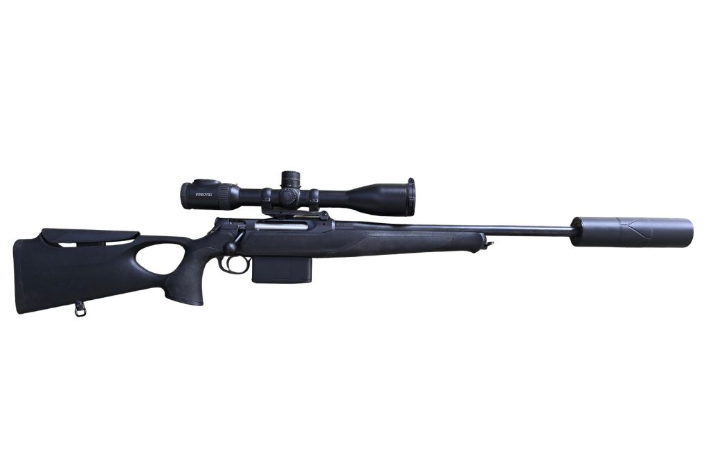 gebr. SAUER 505 Synchro XT mit orig. SM mortietem SWAROVSKI Z8i 3,5-28x50P L Abs. 4A-I mit BTF und Wechseloptik LEICA Magnus 1-6x24i, und ROEDALE  Hunter 50XK+ #H50XK-01661, Zustand: Neuwertig