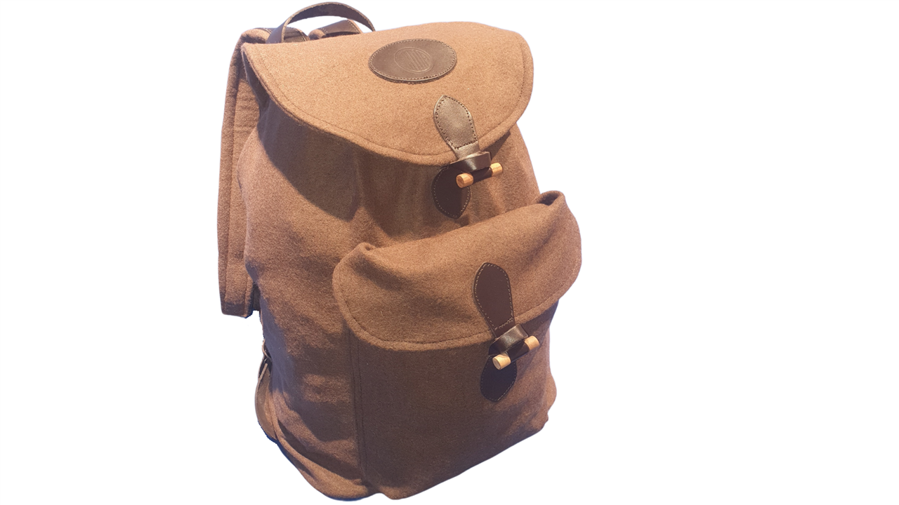SODIA Rucksack Leder mit einer Außentasche