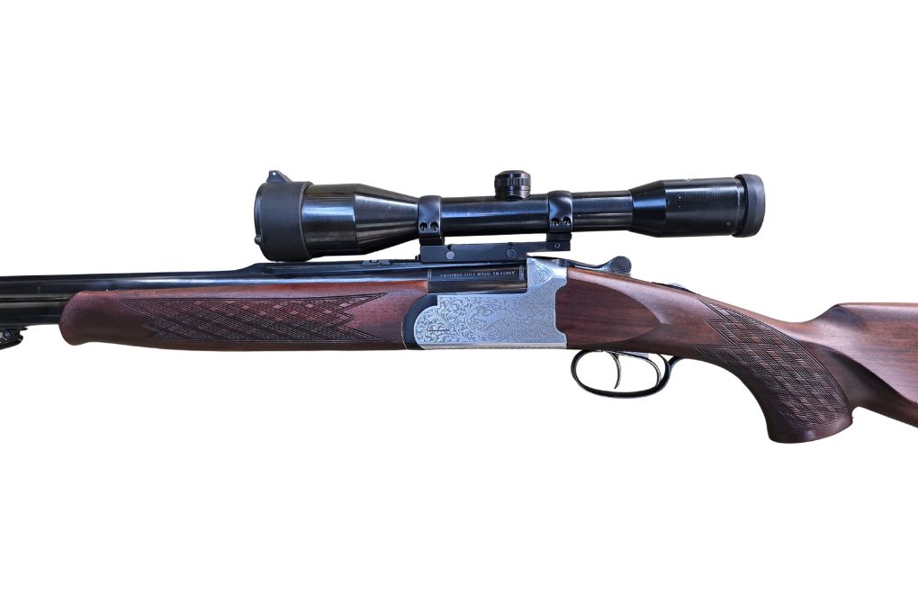 gebr. ZOLI Bockbüchsflinte Mod. Austro mit Fixmontage montiertes SWAROVSKI Habicht 6x42S Abs. 4A, Zustand: Neuwertig - Kal. 20/76