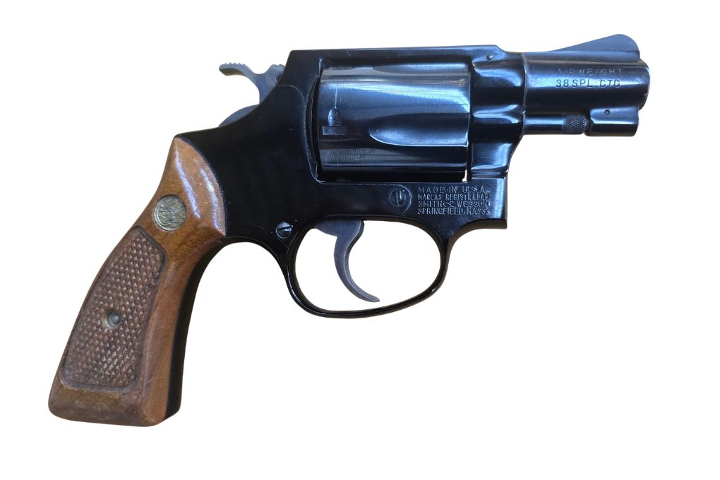 gebr. SMITH & WESSON Mod. 37 2"-Lauf mit Holzgriff, Zustand: Sehr gut