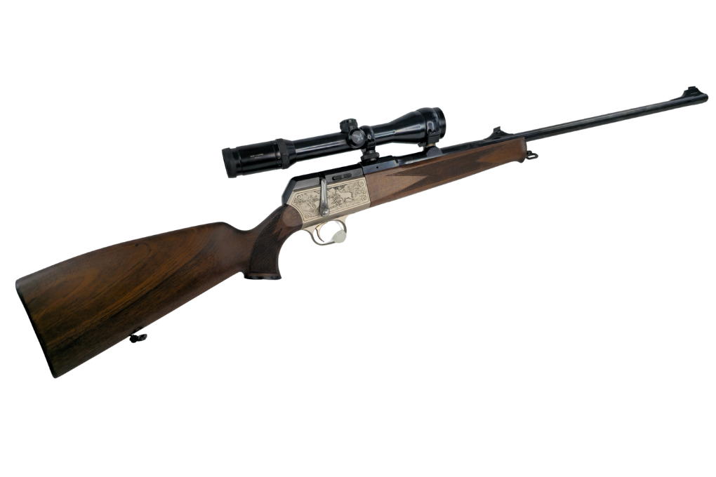 gebr. BLASER Mod. SR850/88 mit montiertem SWAROVSKI Habicht 1,5-6x42S Abs.4A, mit WECHSELLAUF Kal. 22-250 Rem. mit montiertem TASCO 3-9x40, Zustand: Gut