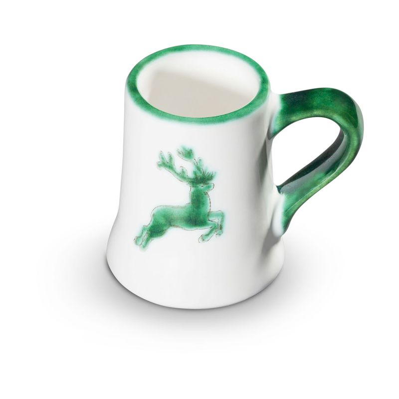 GMUNDNER Keramik Grüner Hirsch Stamperl