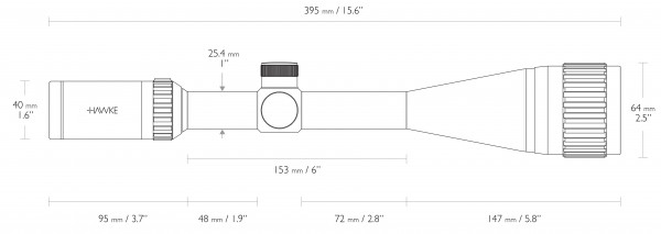 HAWKE Vantage IR 6-24x50 AO