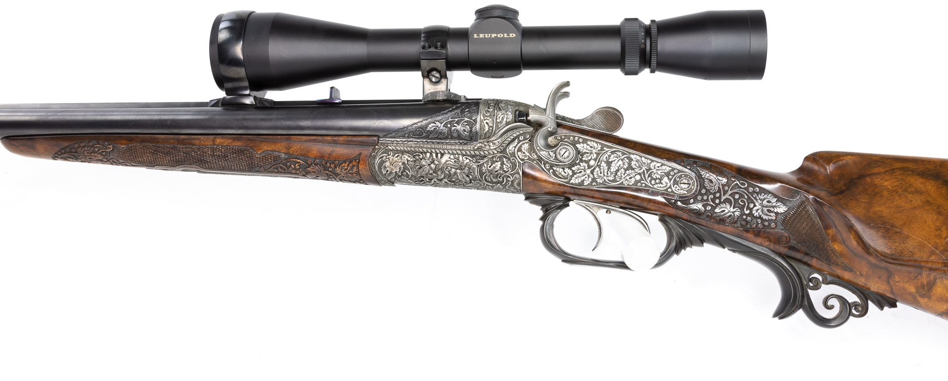 gebr. SODIA Hahnbüchsflinte Kal. 20/76 & 6,5x57 mit tiefgestochener Gravur und mont. Leupold 3-9x40 Abs. Plex, Zustand: Neuwertig gebr. SODIA Hahnbüchsflinte Kal. 20/76 & 6,5x57 mit tiefgestochener Gravur und mont. Leupold 3-9x40 Abs. Plex, Zustand: Neuwertig
