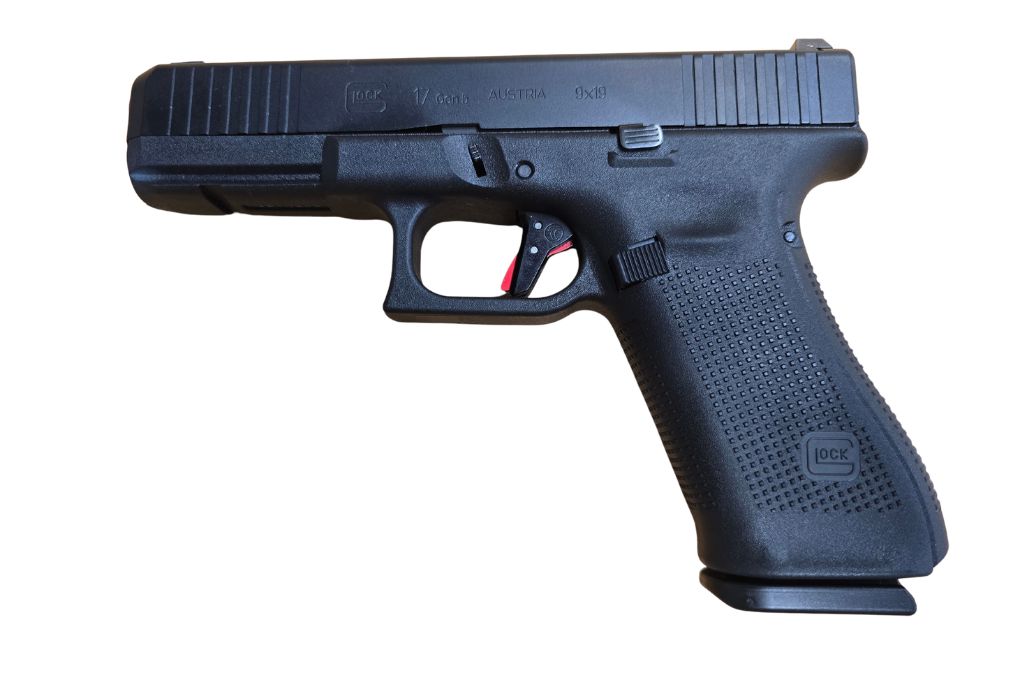 gebr. GLOCK Mod. 17 Gen. 5 mit Timney-Trigger mit Reservemagazinen in Originalbox, Zustand: Neuwertig - NPR: € 1.074,00