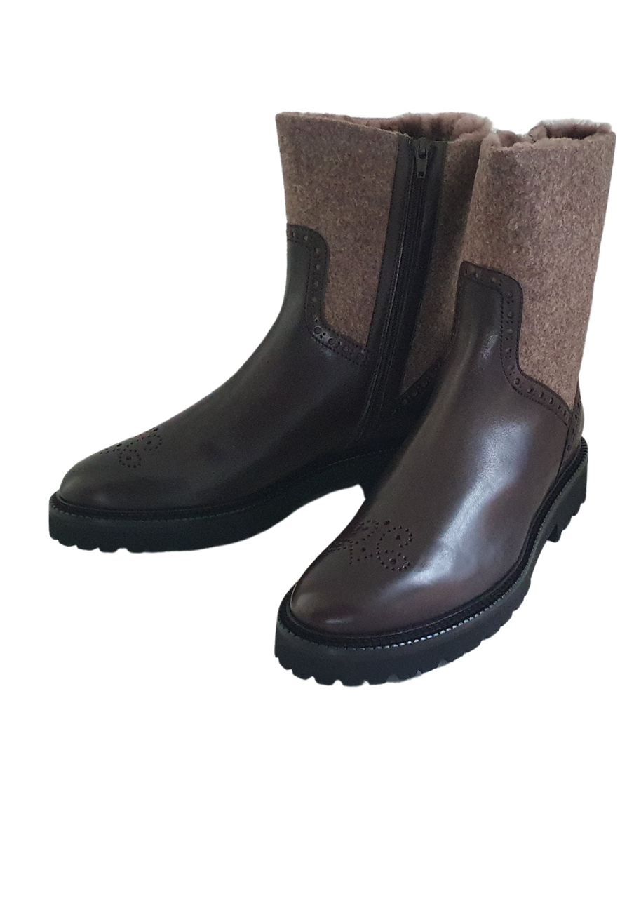 DIRNDL & BUA Damenstiefel Nappa Loden