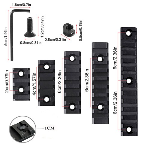 Keymod Schienen 5 St.