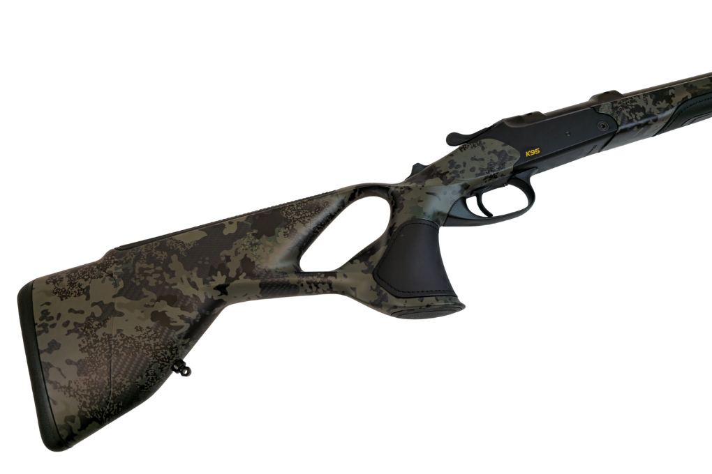 BLASER K95 Ultimate Carbon Camouflage schwarz mit Leder LL42cm .308 Win. 