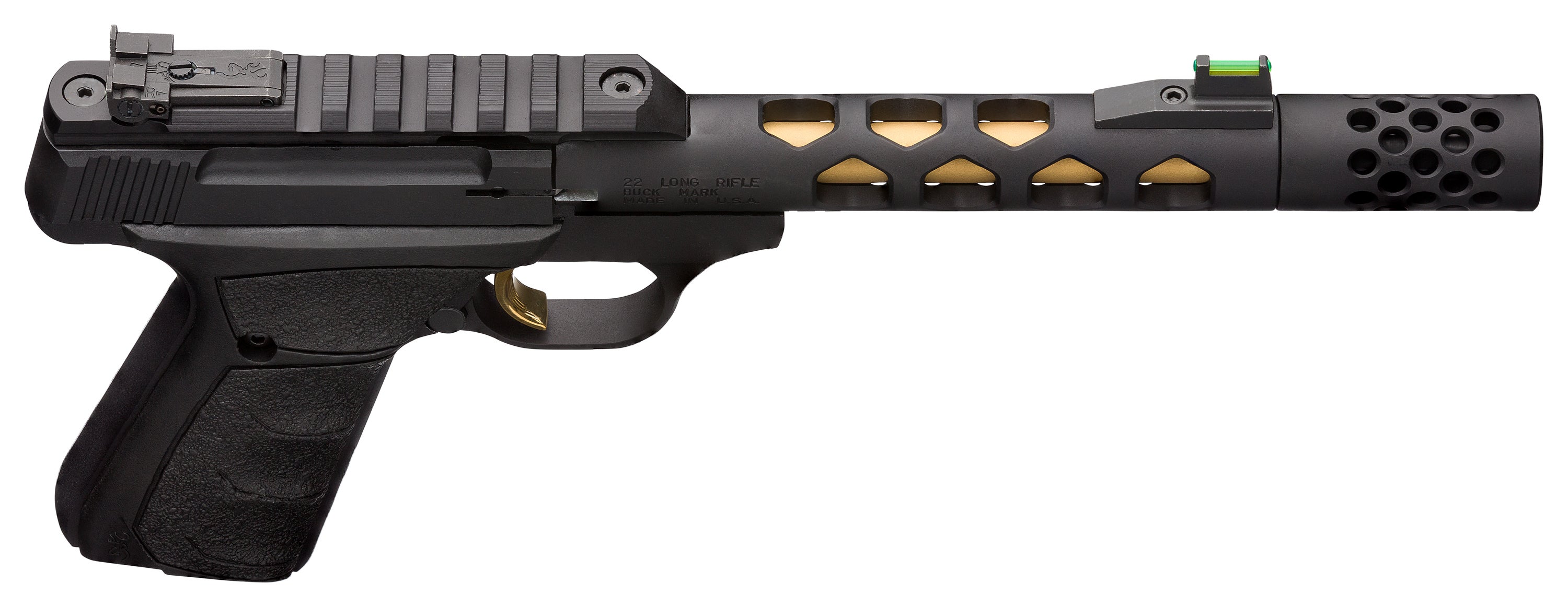 BROWNING Buck Mark Vision Black Gold UFX LL15cm .22lr. BROWNING Buck Mark Vision Black Gold UFX LL15cm .22lr.