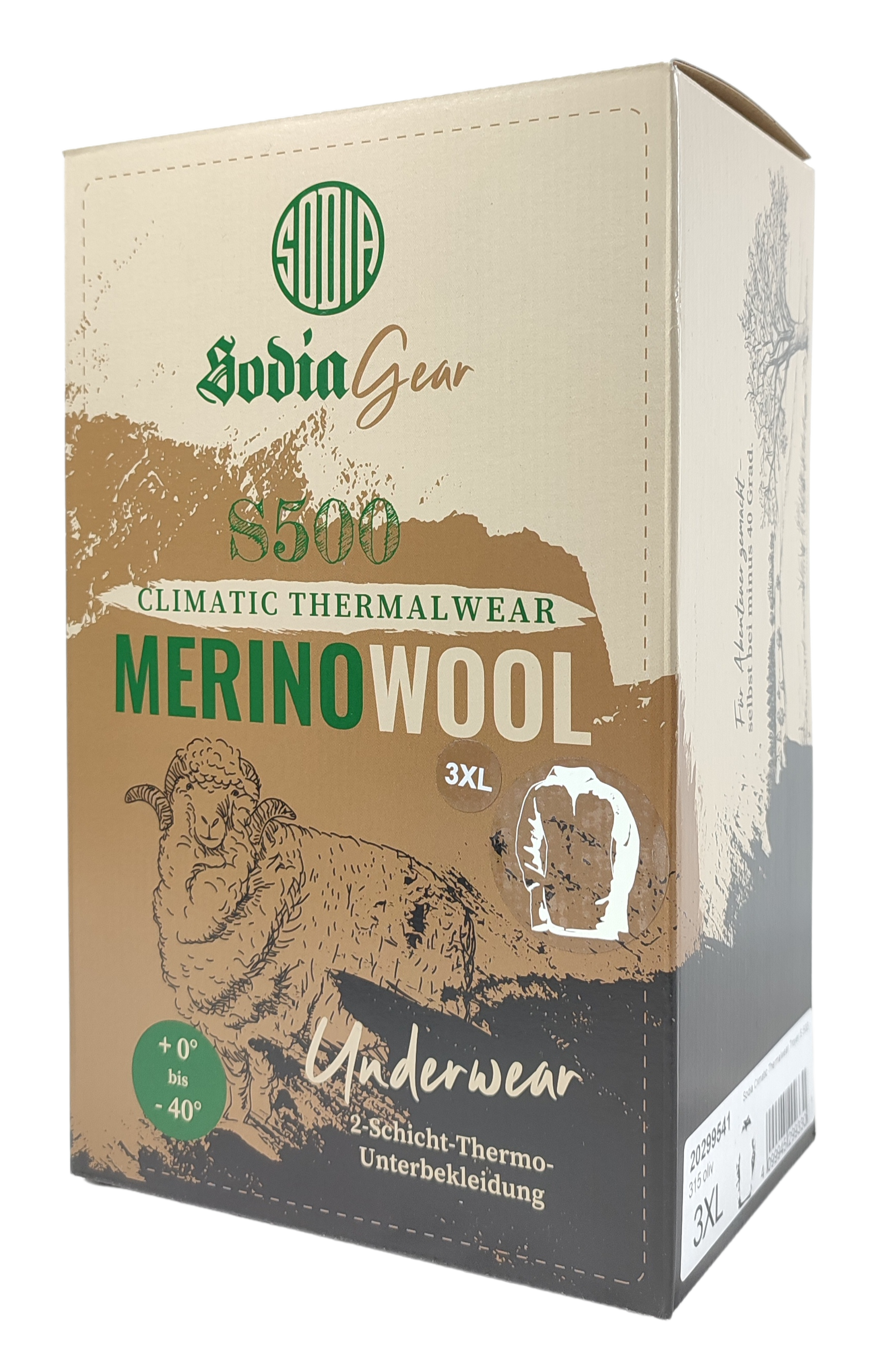 SODIA Climatic Thermalwear Troyer S500 SODIA Climatic Thermalwear Troyer S500