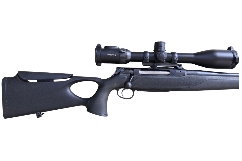 gebr. SAUER 505 Synchro XT mit montiertem SWAROVSKI Z8i 3,5-28x50P L Abs. 4A-I mit BTF und ROEDALE Hybrid 47XK+ #HT47XK-00577, Zustand: Neuwertig