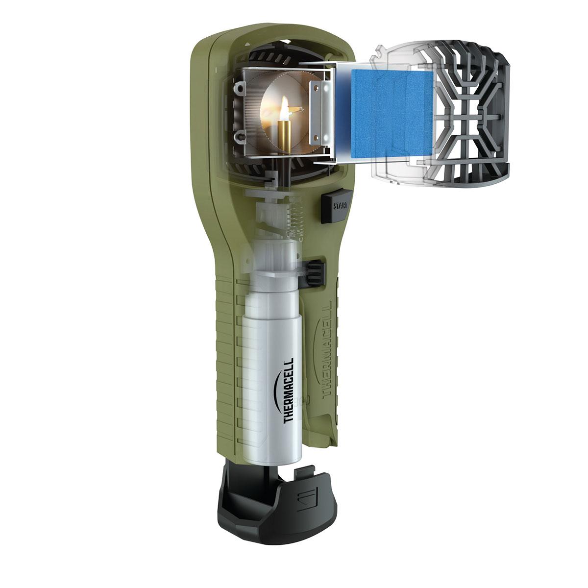 THERMACELL MR-300G Tragbares Stechmücken-Schutzgerät olive