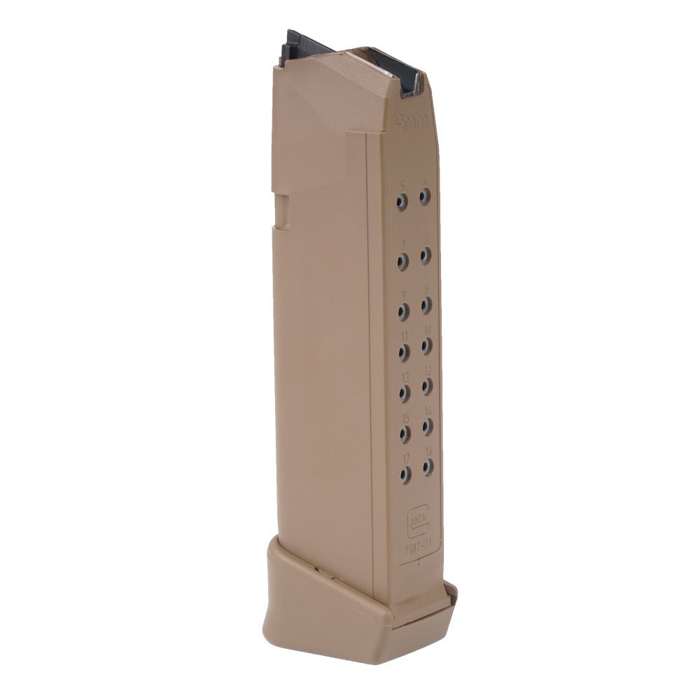 GLOCK Magazin 17+2 Schuss 9mm Luger  FDE