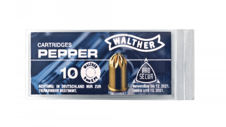 WALTHER Pfefferpatrone 9mm Rev.10er Dose