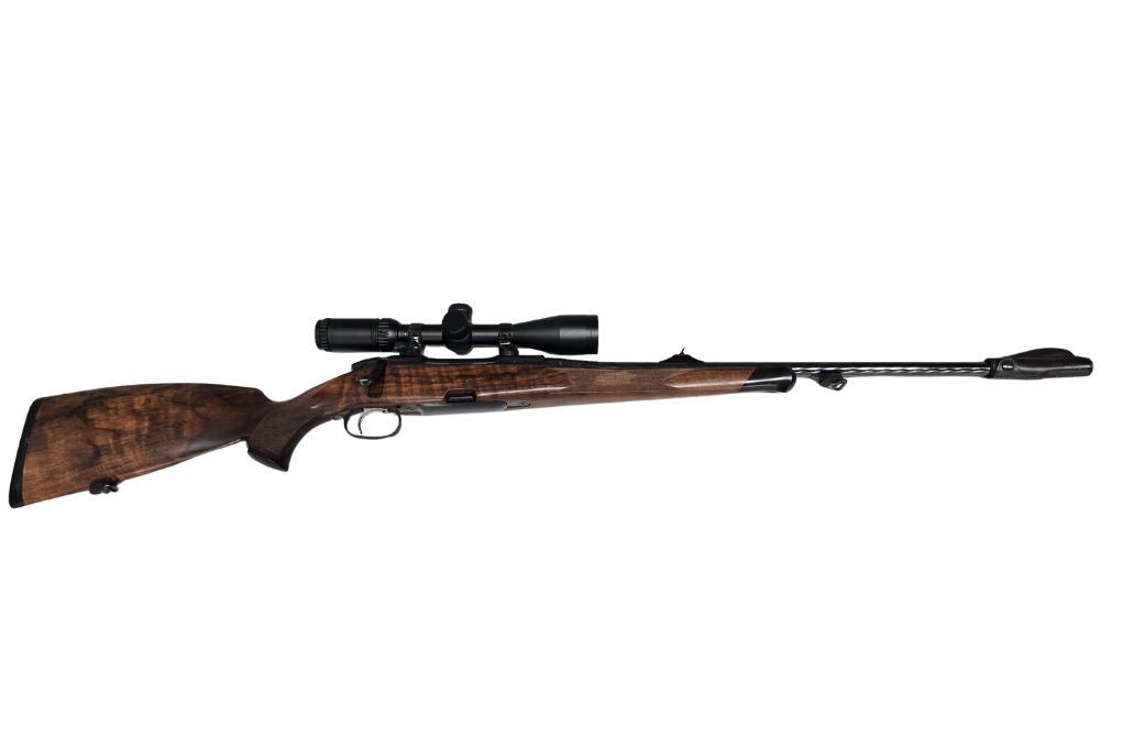 gebr. STEYR Mannlicher SBS 96 mit ausgesuchten Holz, mit orig. SM montiertem AJ 3-9x40L Abs. 4LP, Zustand: Sehr gut